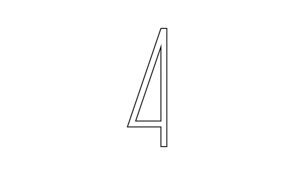 12" VM-001 House Number Steel