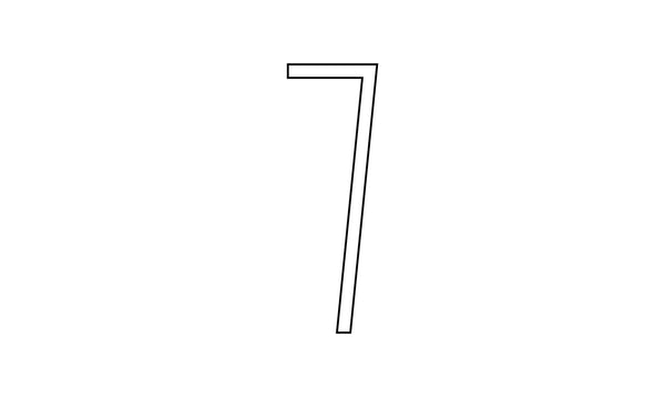 8" VM-001 House Number Aluminum